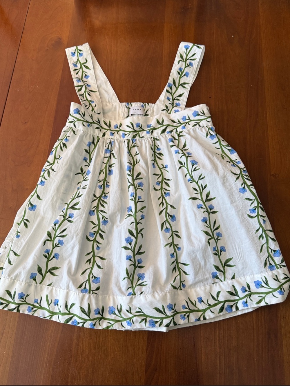 PIYAMA Floral Cotton Top Small